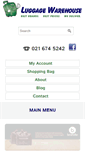 Mobile Screenshot of luggagewarehouse.co.za